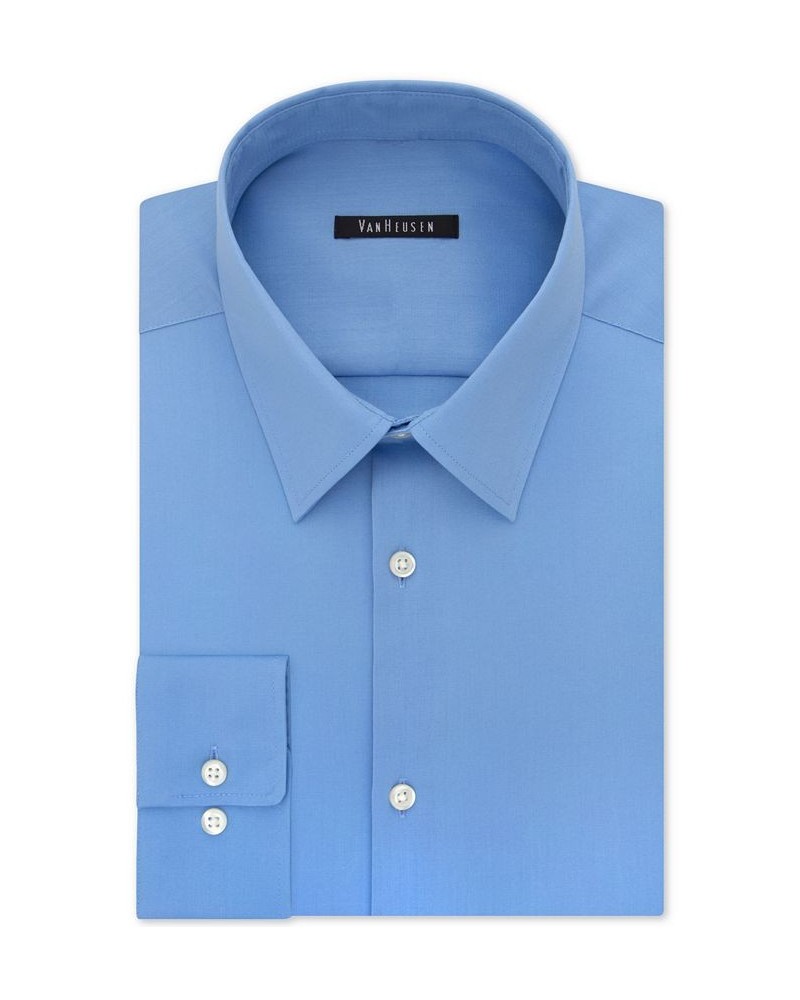 Men's Slim-Fit Flex Collar Stretch Solid Dress Shirt PD02 $16.88 Dress Shirts