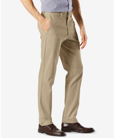 Men's Signature Lux Cotton Slim Fit Stretch Khaki Pants Tan/Beige $32.99 Pants