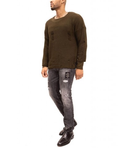 Men's Modern Double Distorted Sweater Tan/Beige $79.05 Sweaters