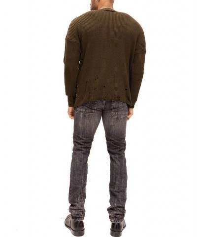 Men's Modern Double Distorted Sweater Tan/Beige $79.05 Sweaters