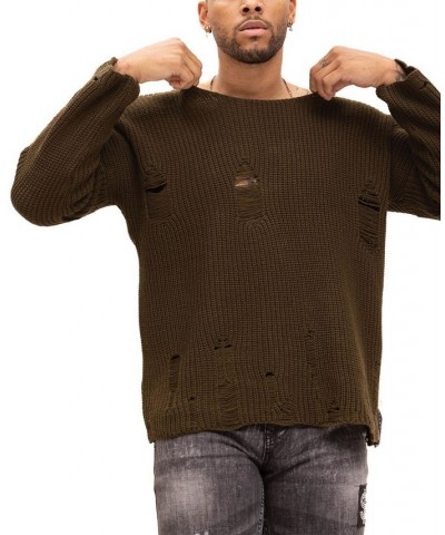 Men's Modern Double Distorted Sweater Tan/Beige $79.05 Sweaters