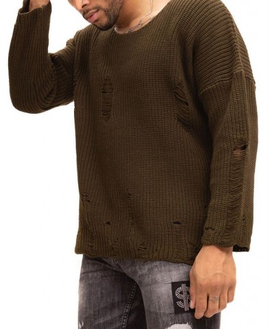 Men's Modern Double Distorted Sweater Tan/Beige $79.05 Sweaters