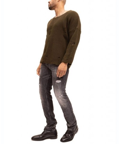 Men's Modern Double Distorted Sweater Tan/Beige $79.05 Sweaters