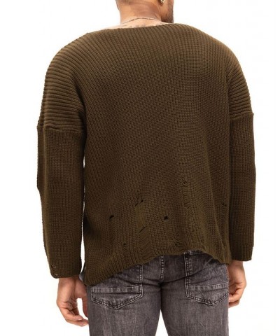 Men's Modern Double Distorted Sweater Tan/Beige $79.05 Sweaters