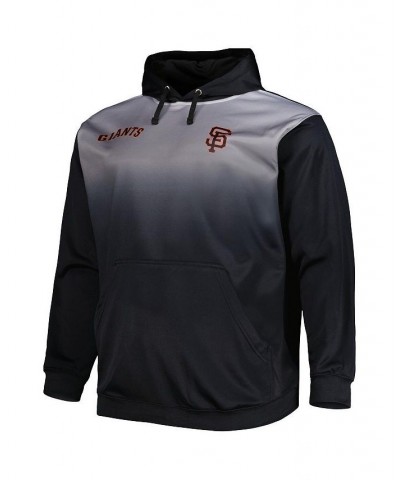 Men's Big and Tall Black San Francisco Giants Fade Sublimated Fleece Pullover Hoodie $41.80 Sweatshirt