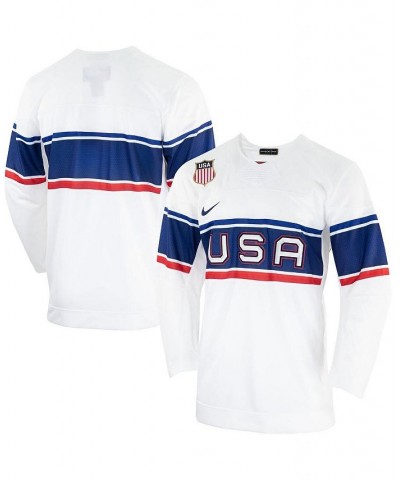 Men's White Team USA Hockey 2022 Winter Olympics Collection Jersey $63.00 Jersey