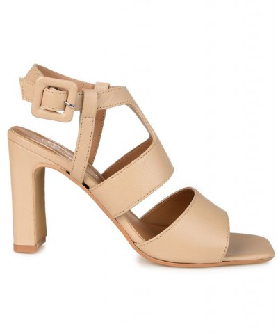 Women's Beckie Sandals Tan/Beige $44.40 Shoes