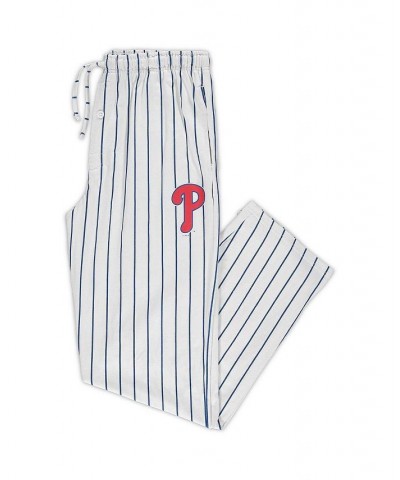 Men's White, Royal Philadelphia Phillies Big and Tall Pinstripe Sleep Pants $26.40 Pajama