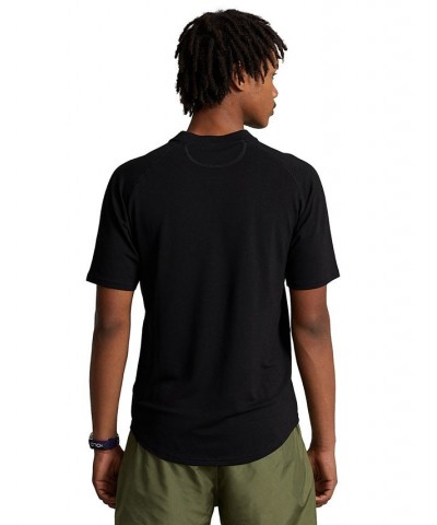 Men's Custom Slim Fit Performance Jersey Shirt Black $40.50 Shirts