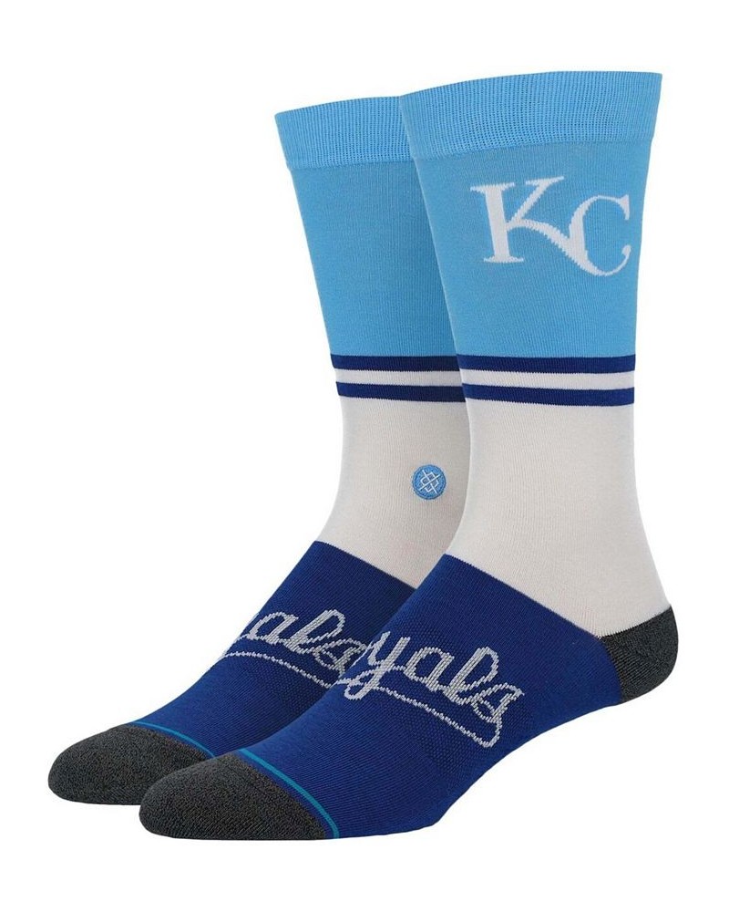 Men's White Kansas City Royals Infiknit Color Crew Socks $15.29 Socks