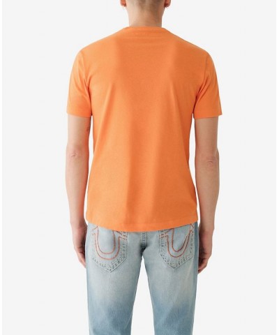 Men's Short Sleeve Sketch Registered Horseshoe T-shirt Orange $23.88 T-Shirts