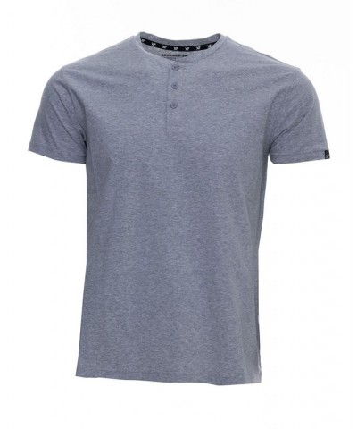 Men's Basic Henley Neck Short Sleeve T-shirt PD26 $17.39 T-Shirts