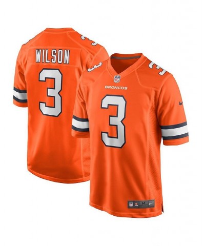 Men's Russell Wilson Orange Denver Broncos Alternate Game Jersey $61.60 Jersey