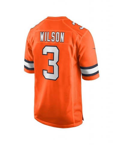 Men's Russell Wilson Orange Denver Broncos Alternate Game Jersey $61.60 Jersey