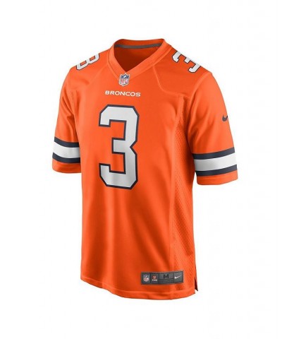 Men's Russell Wilson Orange Denver Broncos Alternate Game Jersey $61.60 Jersey