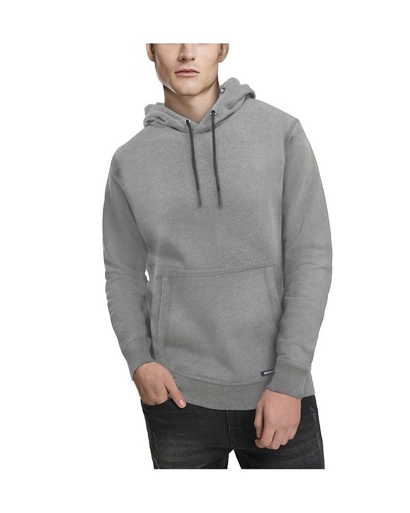 Men's Fleece Pullover Hoodie Gray $24.94 Sweatshirt