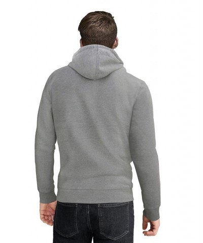 Men's Fleece Pullover Hoodie Gray $24.94 Sweatshirt