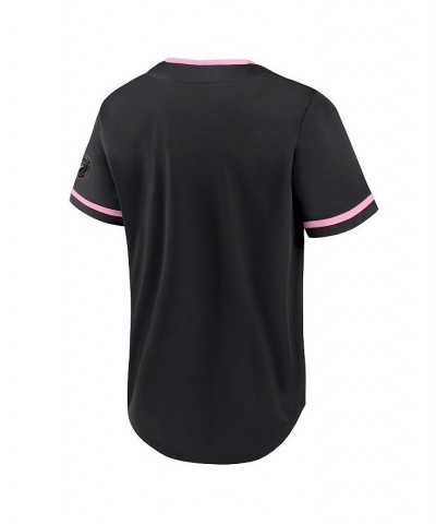 Men's Black, Pink Inter Miami CF Ultimate Player Baseball Jersey $28.00 Jersey