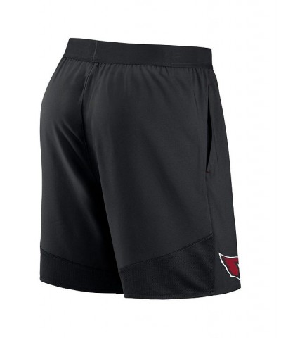 Men's Black Arizona Cardinals Stretch Woven Shorts $18.92 Shorts