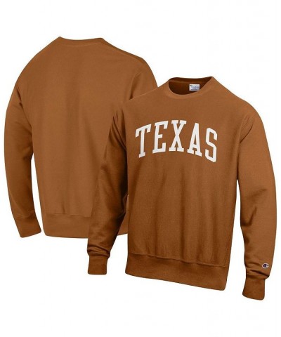 Men's Texas Orange Texas Longhorns Arch Reverse Weave Pullover Sweatshirt $41.65 Sweatshirt