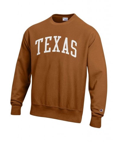 Men's Texas Orange Texas Longhorns Arch Reverse Weave Pullover Sweatshirt $41.65 Sweatshirt