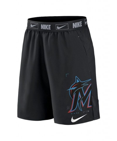 Men's Black Miami Marlins Bold Express Performance Shorts $29.69 Shorts