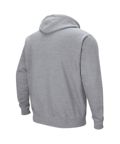 Men's Heathered Gray UC Irvine Anteaters Arch and Logo Pullover Hoodie $18.49 Sweatshirt