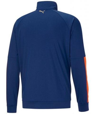 Men's Contrast 2.0 Logo Track Jacket Blue $27.50 Jackets