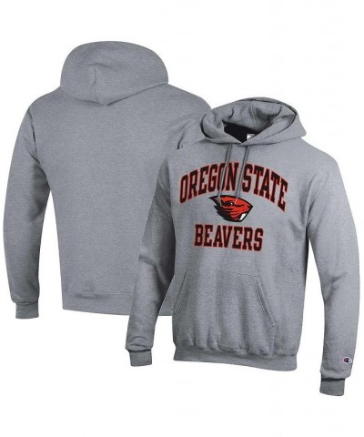 Men's Heather Gray Oregon State Beavers High Motor Pullover Hoodie $28.70 Sweatshirt