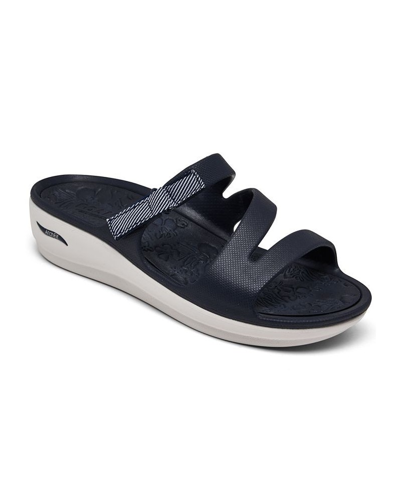 Women's Foamies Arch Fit Ascend - Admired Sandals Blue $22.50 Shoes