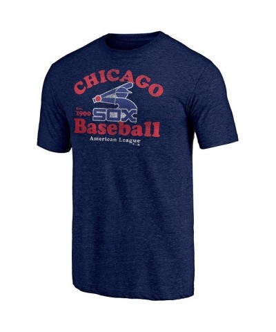 Men's Branded Heathered Navy Chicago White Sox Cooperstown Collection True Classics Tri-Blend T-shirt $26.54 T-Shirts