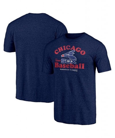 Men's Branded Heathered Navy Chicago White Sox Cooperstown Collection True Classics Tri-Blend T-shirt $26.54 T-Shirts