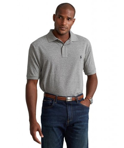 Men's Big & Tall Classic-Fit Cotton Mesh Polo Canterbury Heather $55.20 Polo Shirts