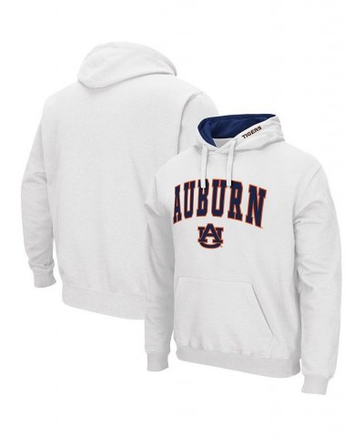 Men's White Auburn Tigers Arch Logo 3.0 Pullover Hoodie $35.39 Sweatshirt