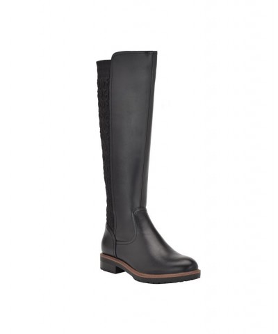 Women's Famian Riding Boots Black $40.00 Shoes