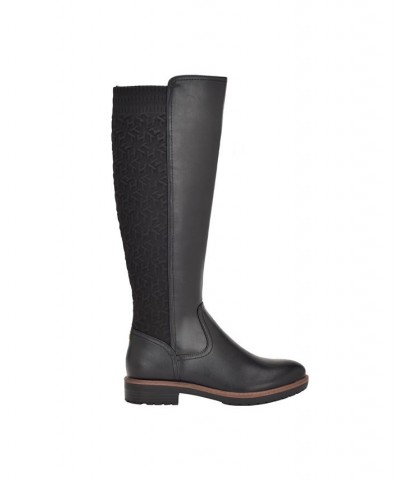 Women's Famian Riding Boots Black $40.00 Shoes