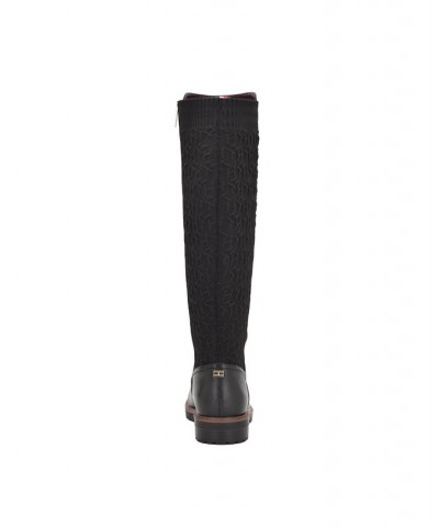 Women's Famian Riding Boots Black $40.00 Shoes