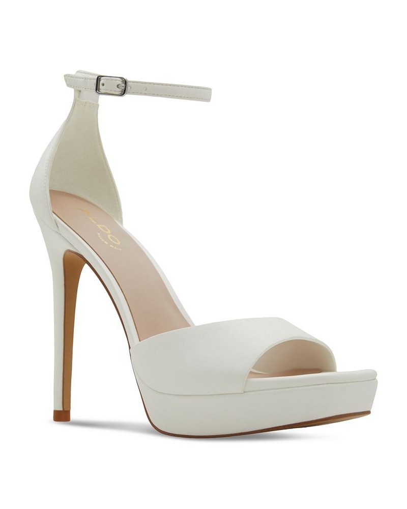 Prisilla Platform Chain Dress Sandals White $49.68 Shoes