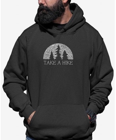 Men's Nature Lover Word Art Hooded Sweatshirt Gray $25.20 Sweatshirt