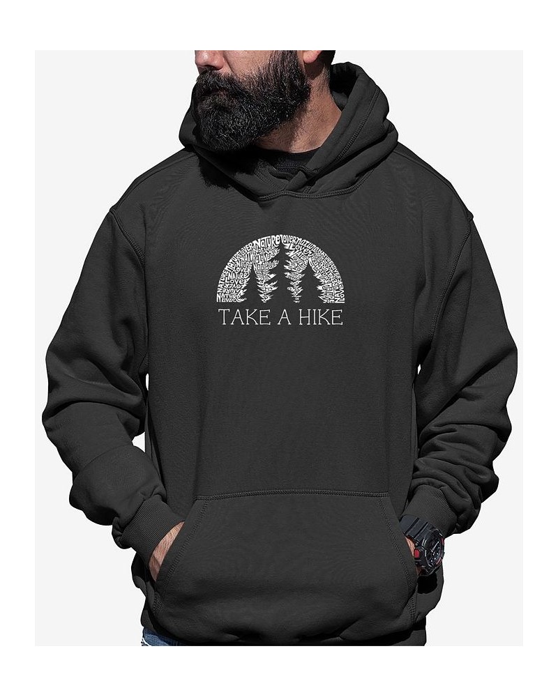 Men's Nature Lover Word Art Hooded Sweatshirt Gray $25.20 Sweatshirt