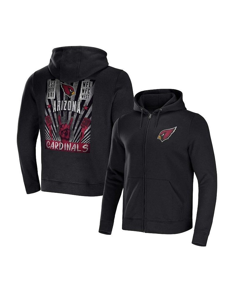 Men's NFL x Darius Rucker Collection by Black Arizona Cardinals Rocker Full-Zip Hoodie $35.10 Sweatshirt