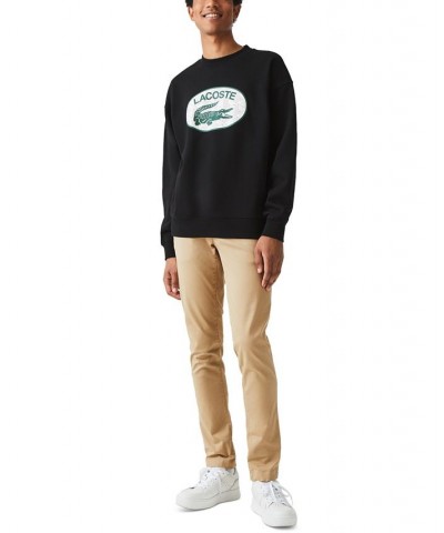 Men's Oversized Logo-Print Crewneck Sweatshirt Black $52.38 Sweatshirt