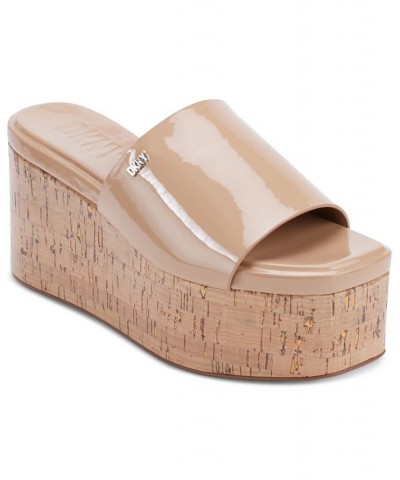 Women's Adalira Slip-On Platform Wedge Slide Sandals PD03 $55.60 Shoes