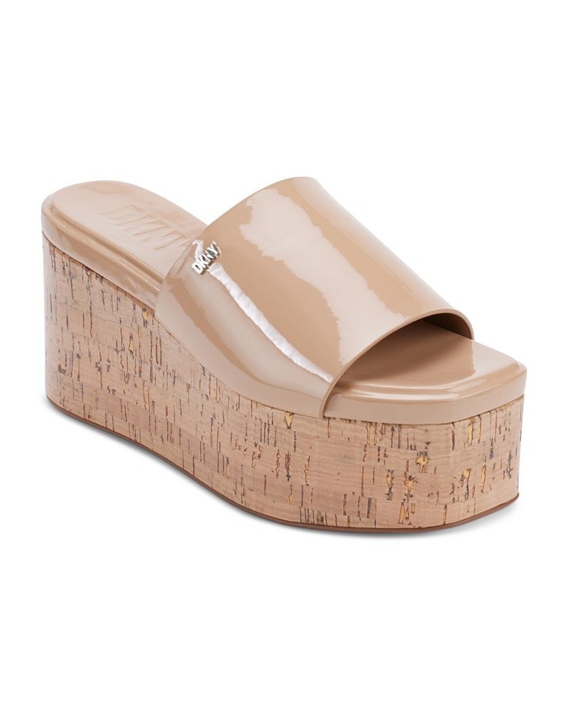 Women's Adalira Slip-On Platform Wedge Slide Sandals PD03 $55.60 Shoes