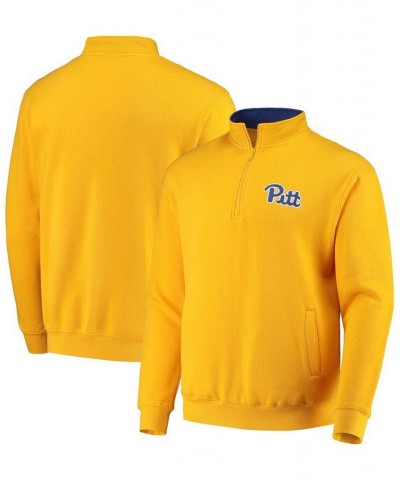 Men's Gold-Tone Pitt Panthers Tortugas Logo Quarter-Zip Jacket $25.20 Sweatshirt