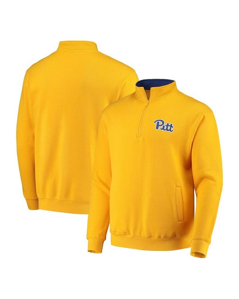 Men's Gold-Tone Pitt Panthers Tortugas Logo Quarter-Zip Jacket $25.20 Sweatshirt