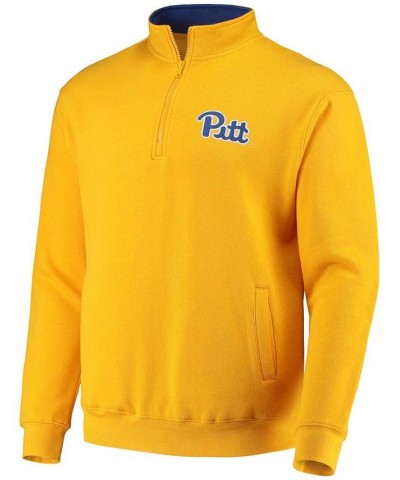 Men's Gold-Tone Pitt Panthers Tortugas Logo Quarter-Zip Jacket $25.20 Sweatshirt