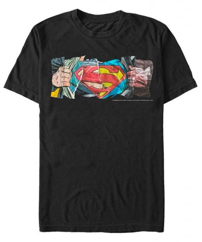 DC Men's Superman Paper Collage Logo Short Sleeve T-Shirt $17.84 T-Shirts