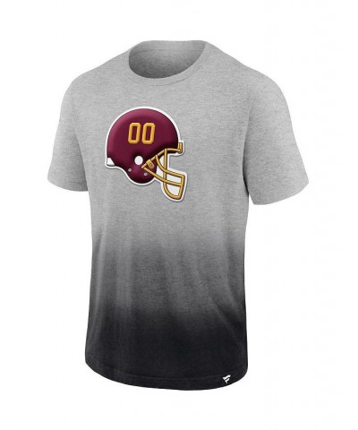 Men's Branded Heathered Gray, Black Washington Football Team Team Ombre T-shirt $18.90 T-Shirts