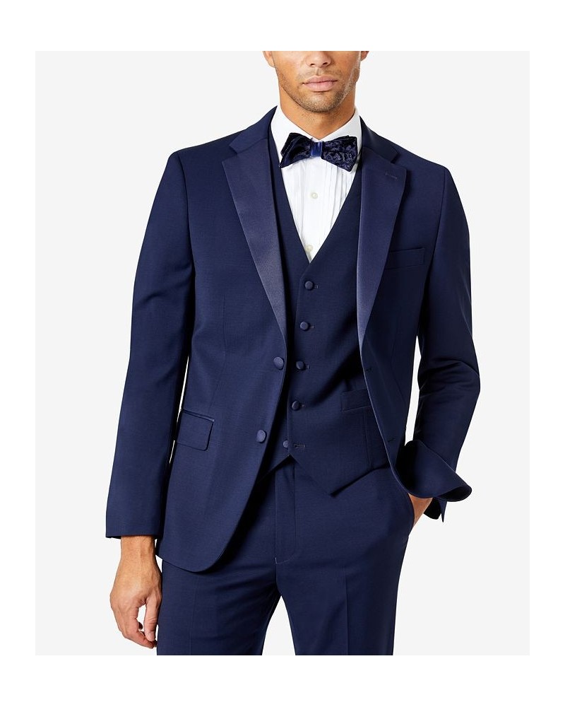 Men's Modern-Fit Flex Stretch Tuxedo Blue $74.00 Suits